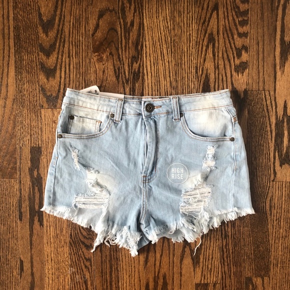 Distressed Denim Jean Shorts - Picture 6 of 10